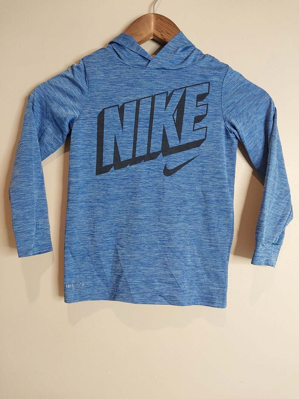 Nike Dri-FIT Blue Youth Boys Size 5 Pullover Long Sleeve Hoodie Sweatshirt